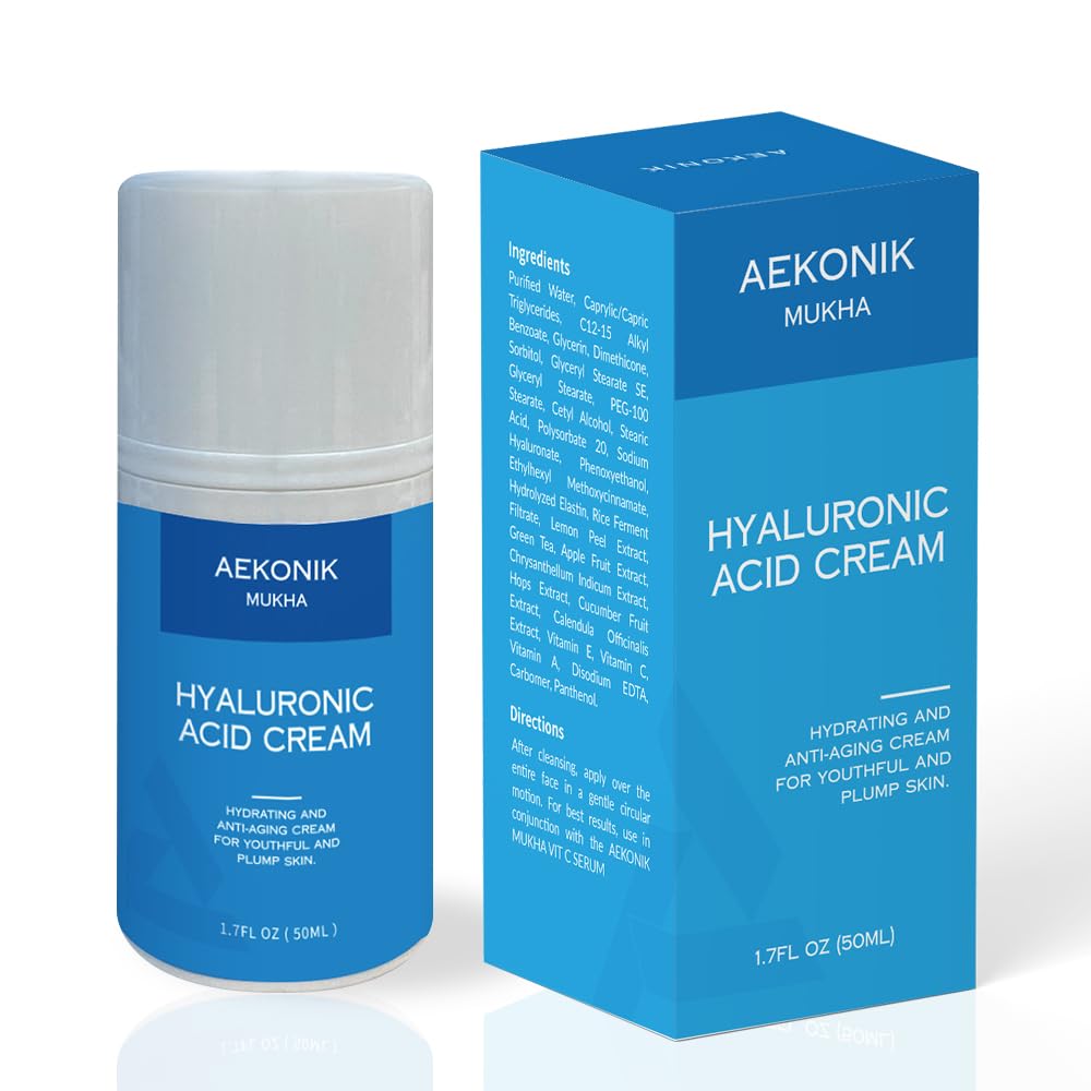 Suero facial de ácido hialurónico – Hidratante facial con vitamina A, E, C, té verde, ácido hialurónico y extractos de frutas – Suero