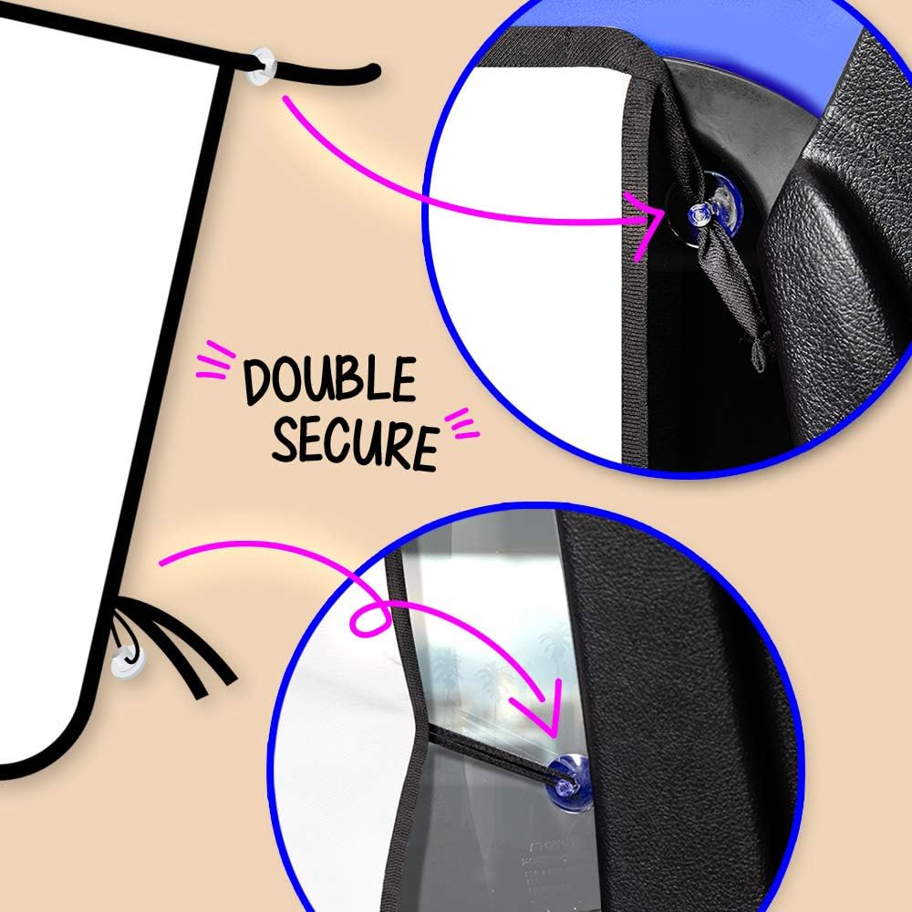 ggomaART – Cortina parasol magnética universal para ventana lateral de automóvil, para bebés y niños