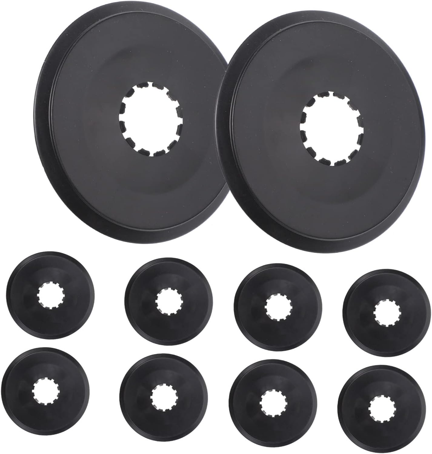 BESPORTBLE 10 Uds. Cubierta del volante de la bici Piñón de bicicleta Radios Freewheel Protector de radios Protector de placa Protector de la placa