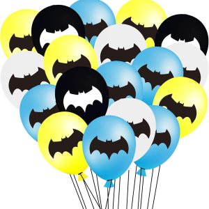 50 globos de látex de murciélago superhéroe Batman cumpleaños héroe baby shower decoración suministros regalos murciélagos decoración globo 50 globos de látex de murciélago superhéroe Batman cumpleaños héroe baby shower decoración suministros regalos murciélagos decoración globo