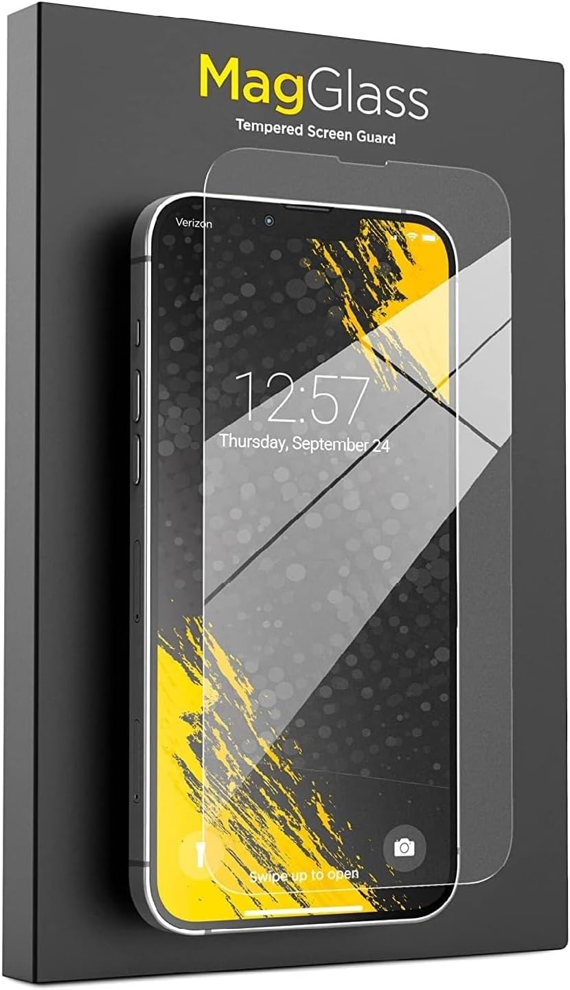 magglass Vidrio templado para iPhone 15 Plus Protector de pantalla y protector de lente de cámara con aplicador (HD)