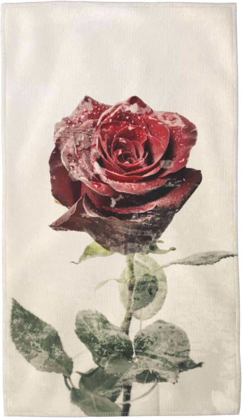 Toallas de mano con rosas para baño, toalla facial de microfibra absorbente, toallas de baño de secado rápido, paños de lavado para cocina, yoga,