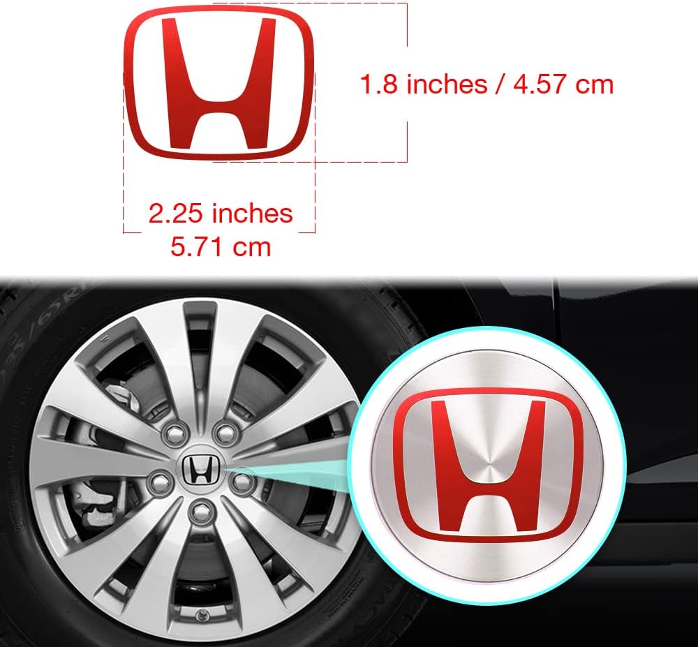 IPG Adhesivos compatibles con Crosstour Accord Element CRV CRZ Ridgeline Odyssey Pilot, con logotipo central, superposición de llantas (logotipo
