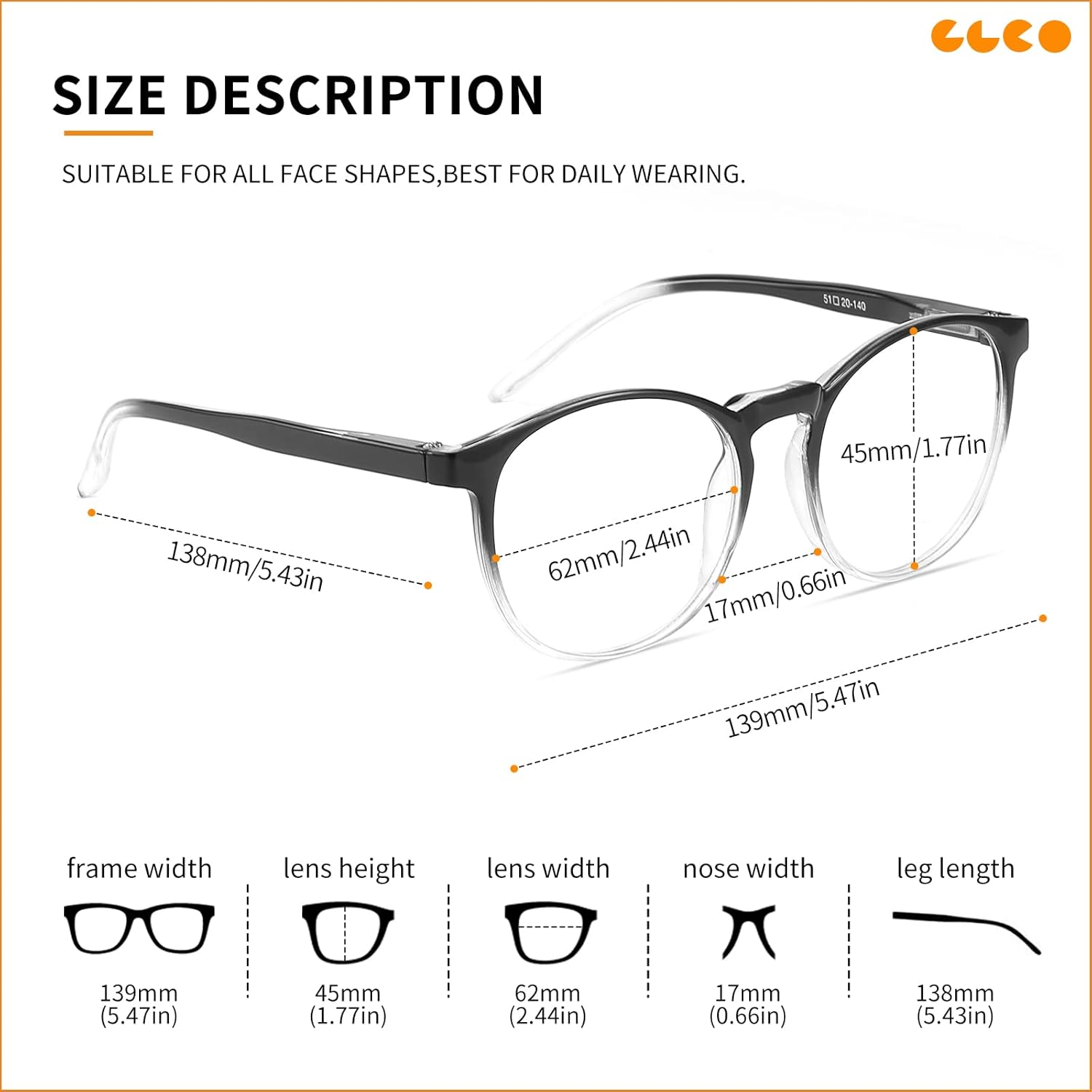 IBOANN Paquete de 3 lentes de bloqueo de luz azul para mujeres y hombres, marco retro redondo de moda, anteojos falsos vintage con lente transparente