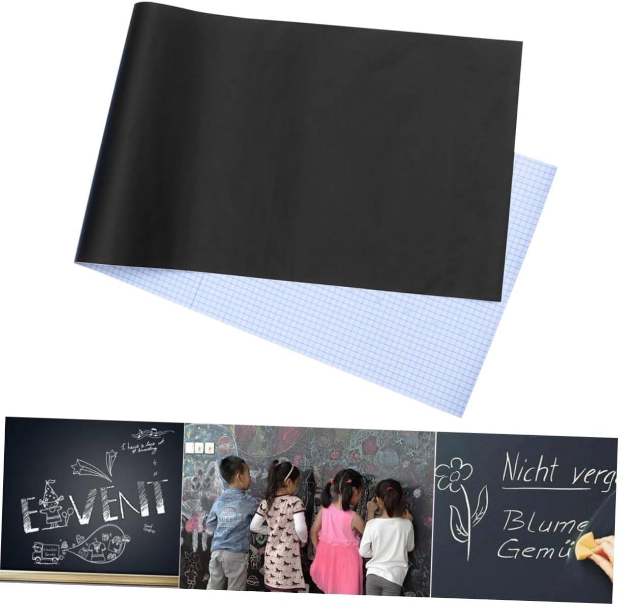 Operitacx 2 unids Adhesivo Pizarra Pegatinas de Pared Pizarra para Niños Pizarra Pegatina de Pared Pizarra para Niños Pizarrones para Niños