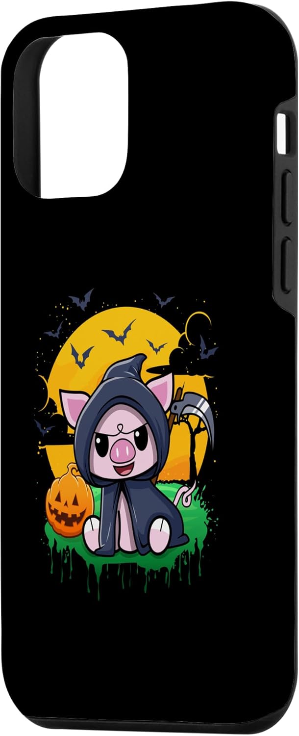 iPhone 12 mini Pig Grim Reaper Trick Or Treat Halloween Costume Case