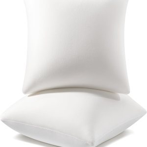 AM AEROMAX 20 x 20 rellenos de almohada (paquete de 2) de espuma viscoelástica cuadrada para cojín decorativo, cama, sofá, sin deformación después AM AEROMAX 20 x 20 rellenos de almohada (paquete de 2) de espuma viscoelástica cuadrada para cojín decorativo, cama, sofá, sin deformación después