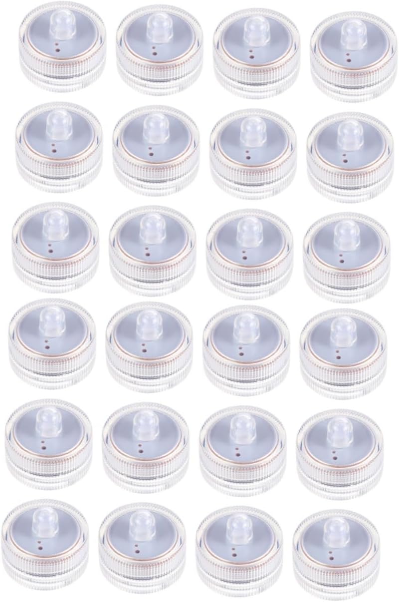 DOITOOL 24 piezas de luz de vela impermeable multicolor cambiante luz de té velas decorativas linternas de té sumergibles luces de té intermitentes