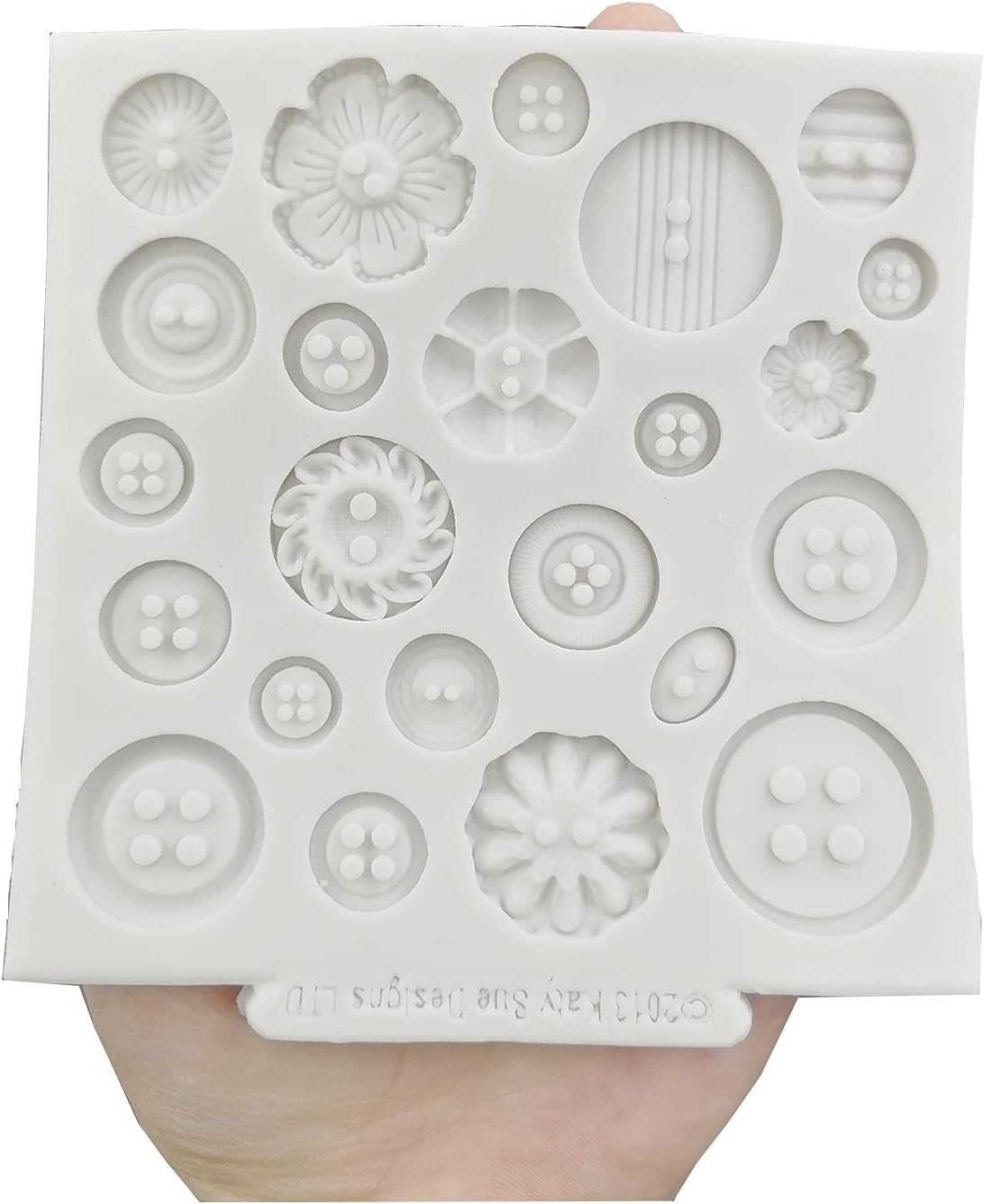 Molde de silicona para fondant de botón para bricolaje, chocolate, dulces, pudín, cupcake, decoración de pasteles, postres, gelatina, arcilla