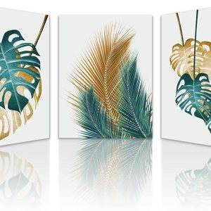 Lapremoly Canvas Wall Art For Living Room Wall Decorations For Bedroom Kitchen Dining Room Wall Decor Abstract Leaves Wall Paintings Office Wall Lapremoly Canvas Wall Art For Living Room Wall Decorations For Bedroom Kitchen Dining Room Wall Decor Abstract Leaves Wall Paintings Office Wall