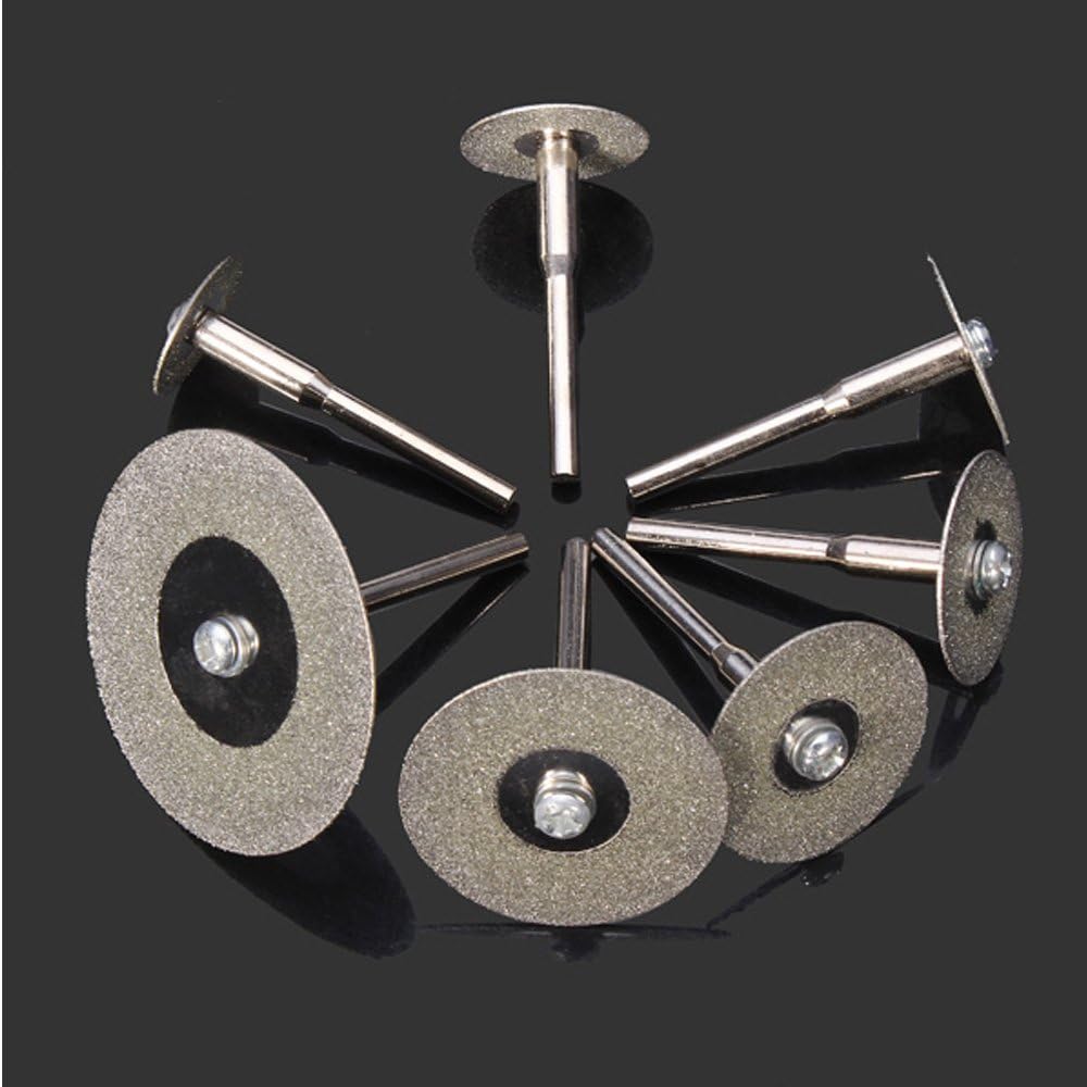 Lukcase – Rueda de corte de diamante, 10 unidades de discos de corte de diamante de 18 pulgadas, juego de cuchillas para herramienta giratoria Dremel