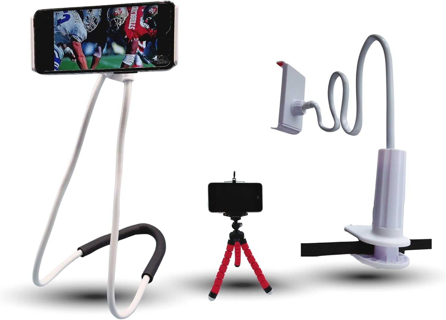 Soporte para teléfono celular, soporte universal flexible de cuello de cisne de brazo largo para escritorio, cama, compatible con iPhone 14 Plus Pro