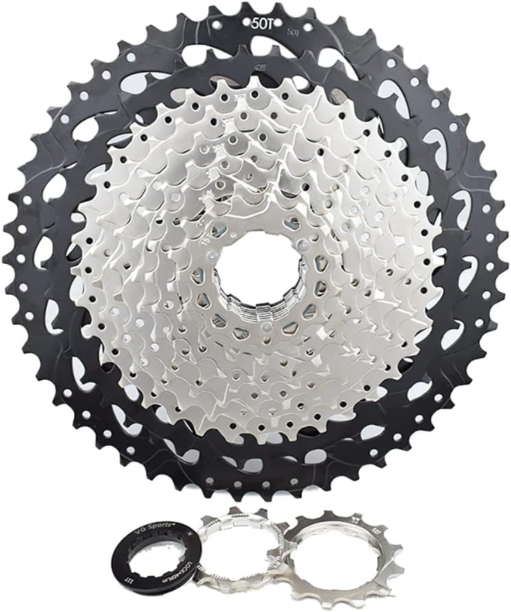 VG SPORTS 11 Speed Cassette 11-28T11-32T11-34T11-36T11-40T11-42T11-46T11-50T Bicycle Cassette Fit for Mountain BikeRoad Bike Cassette Compatible