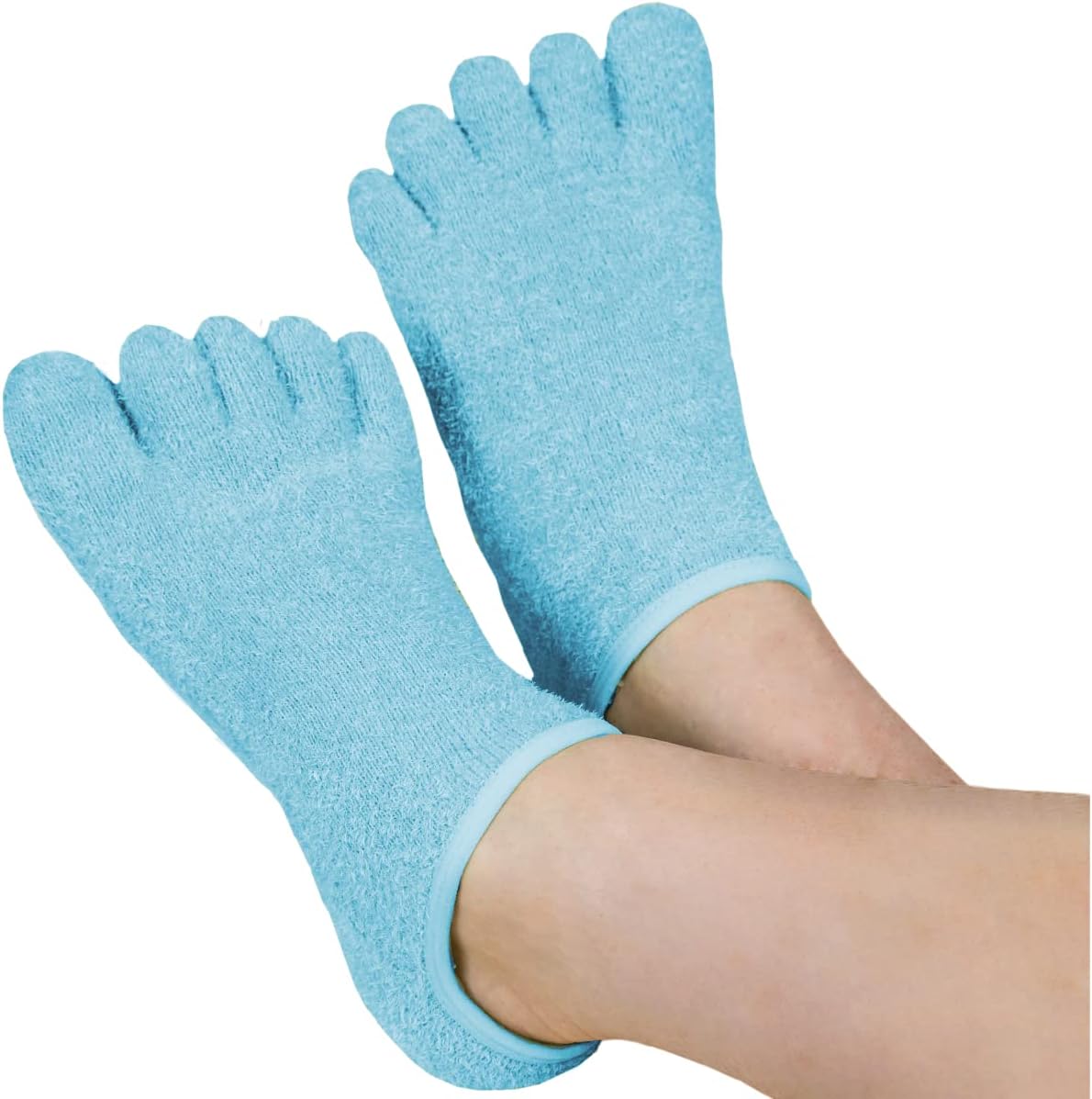 Calcetines hidratantes para el talón de gel, perfectos para curar talones y pies agrietados secos  Infundidos con mezcla de aromaterapia de lavanda