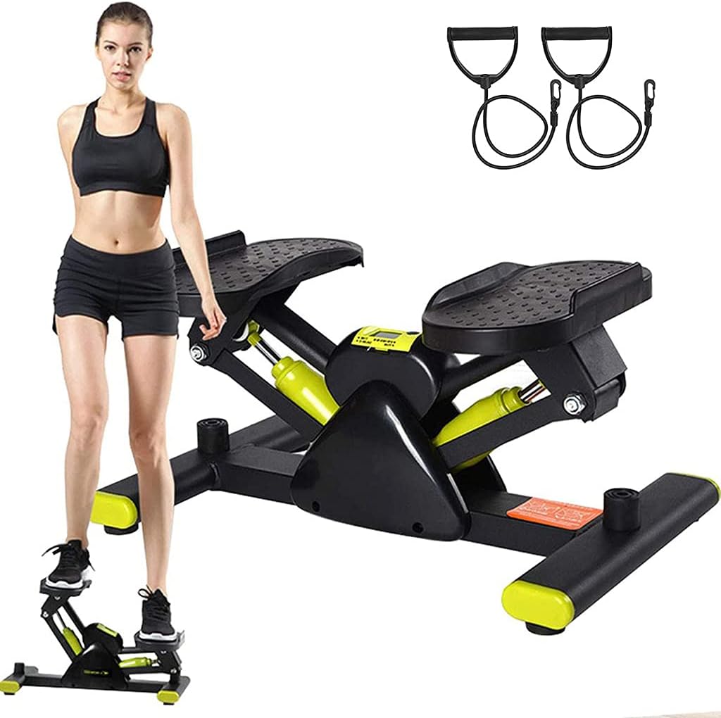 Máquina paso a paso para ejercicio, máquina de pasos de ejercicio con monitor LCD, máquina paso a paso aeróbico de fitness, equipo de gimnasio en