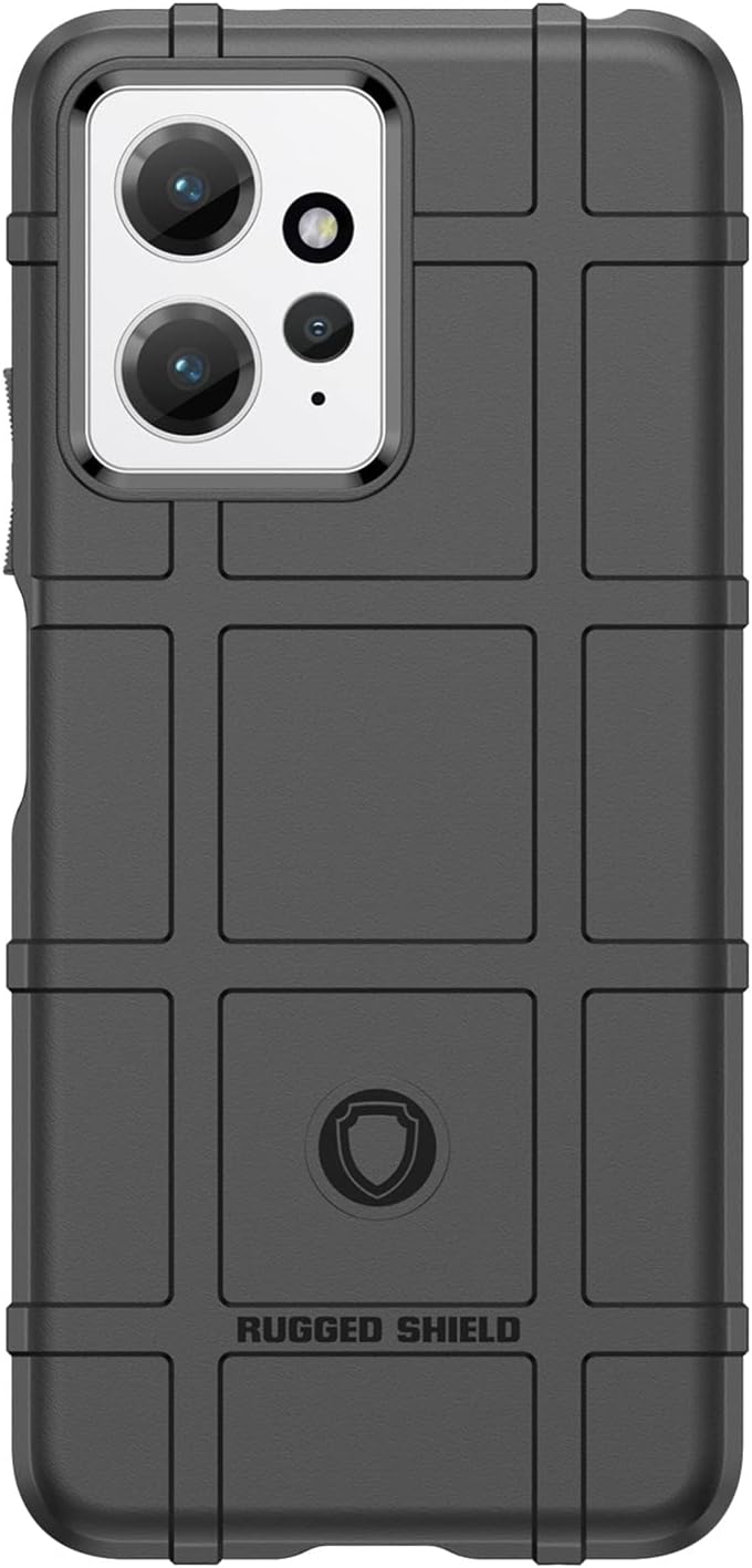 Ysnzaq Funda resistente duradera de grado militar para Xiaomi Redmi Note 12 4G (no 5G), ultra delgada TPU suave a prueba de golpes Funda protectora