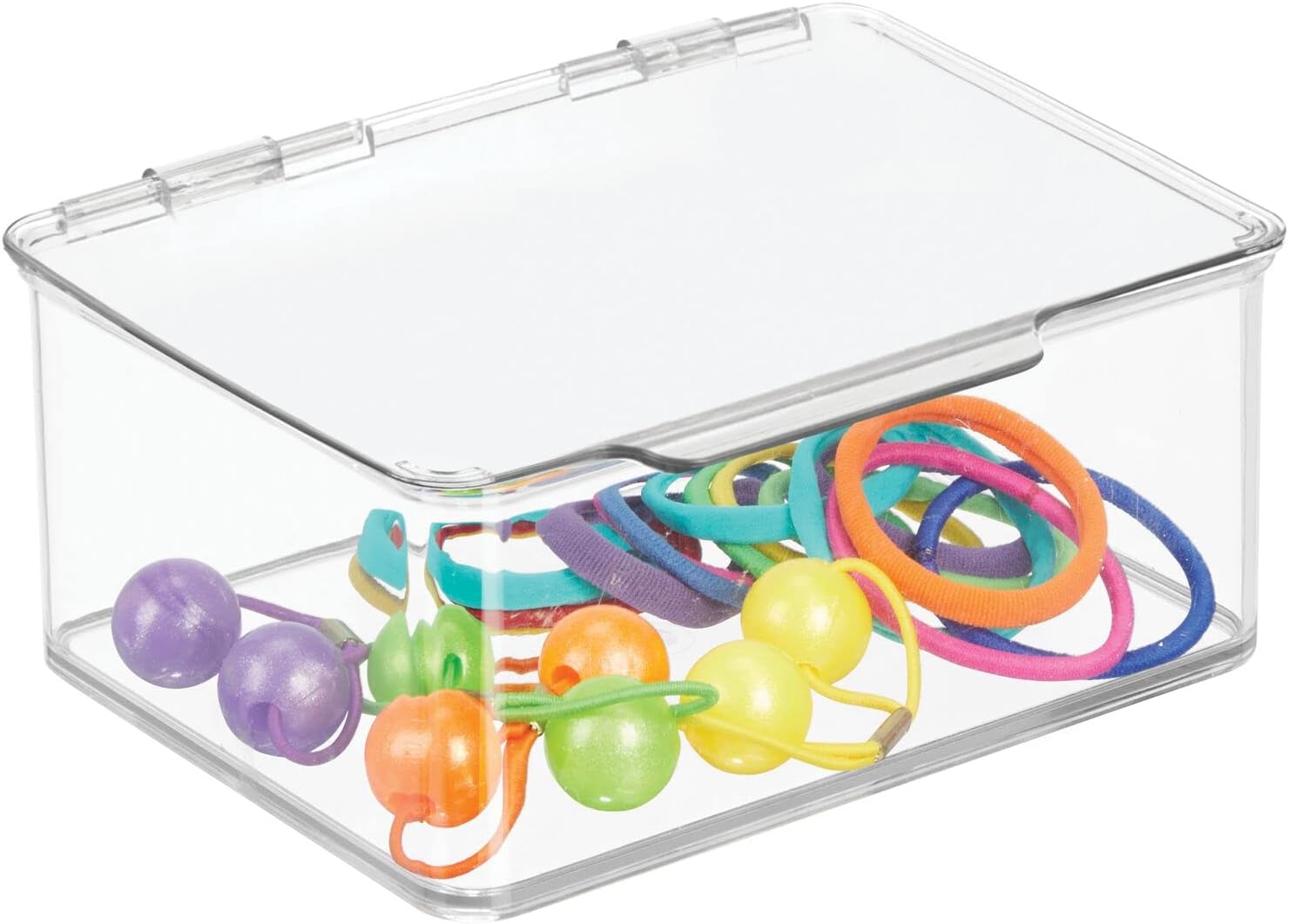 mDesign – Caja organizadora apilable con tapa para encimera