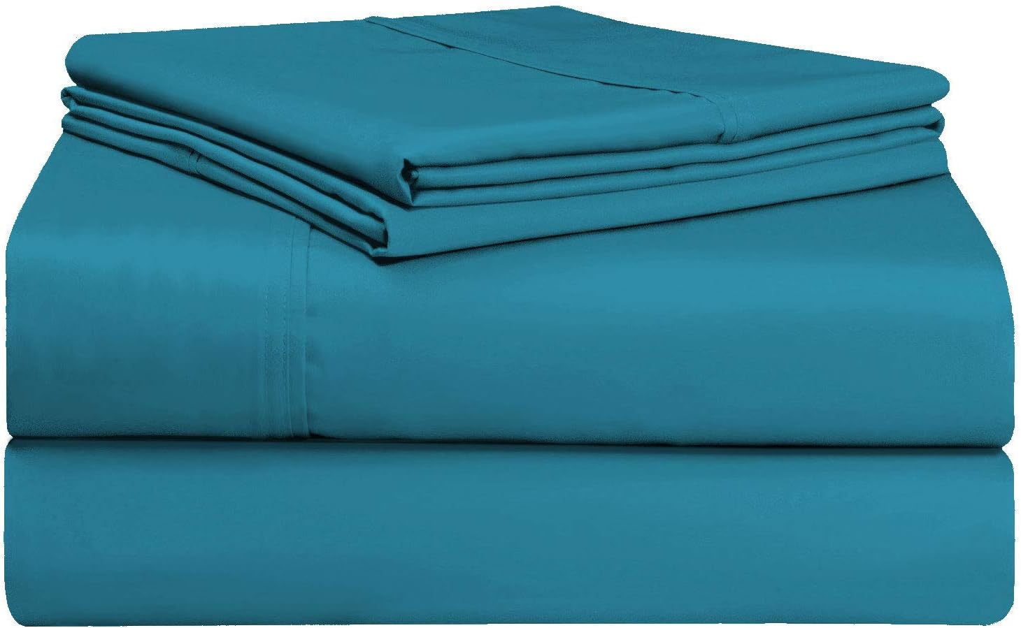 Pizuna – Ropa de cama de 100% tejido de satén de algodón de fibra larga de 400 hilos (juegos de sábanas, juego de funda).