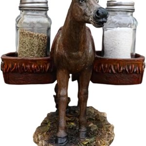 Ebros Gift Western Country Farm Mule Donkey Ass Carrying Saddlebags Figurine Salt Pepper Shakers Holder Decoración De Animales De Trabajo Caballos Ebros Gift Western Country Farm Mule Donkey Ass Carrying Saddlebags Figurine Salt Pepper Shakers Holder Decoración De Animales De Trabajo Caballos