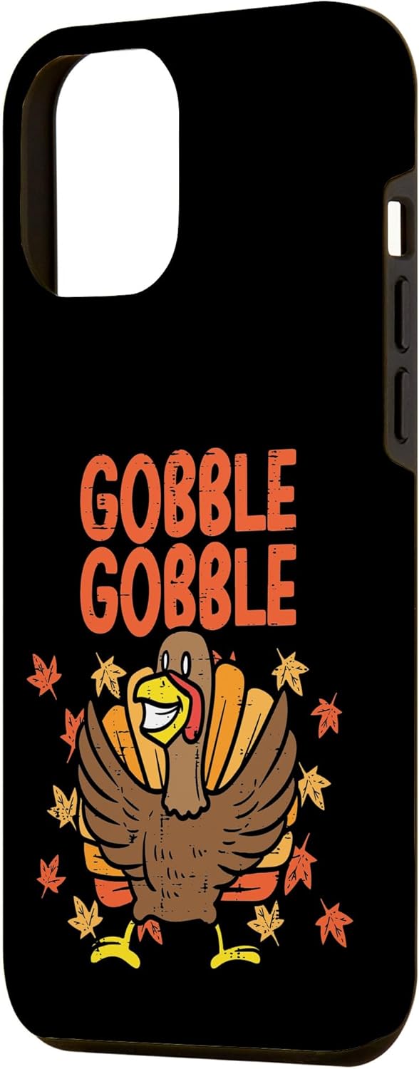 Funda para iPhone 14 Pro Max Gobble Pavo Hojas de Acción de Gracias Otoño Otoño Hombres Mujeres Niños