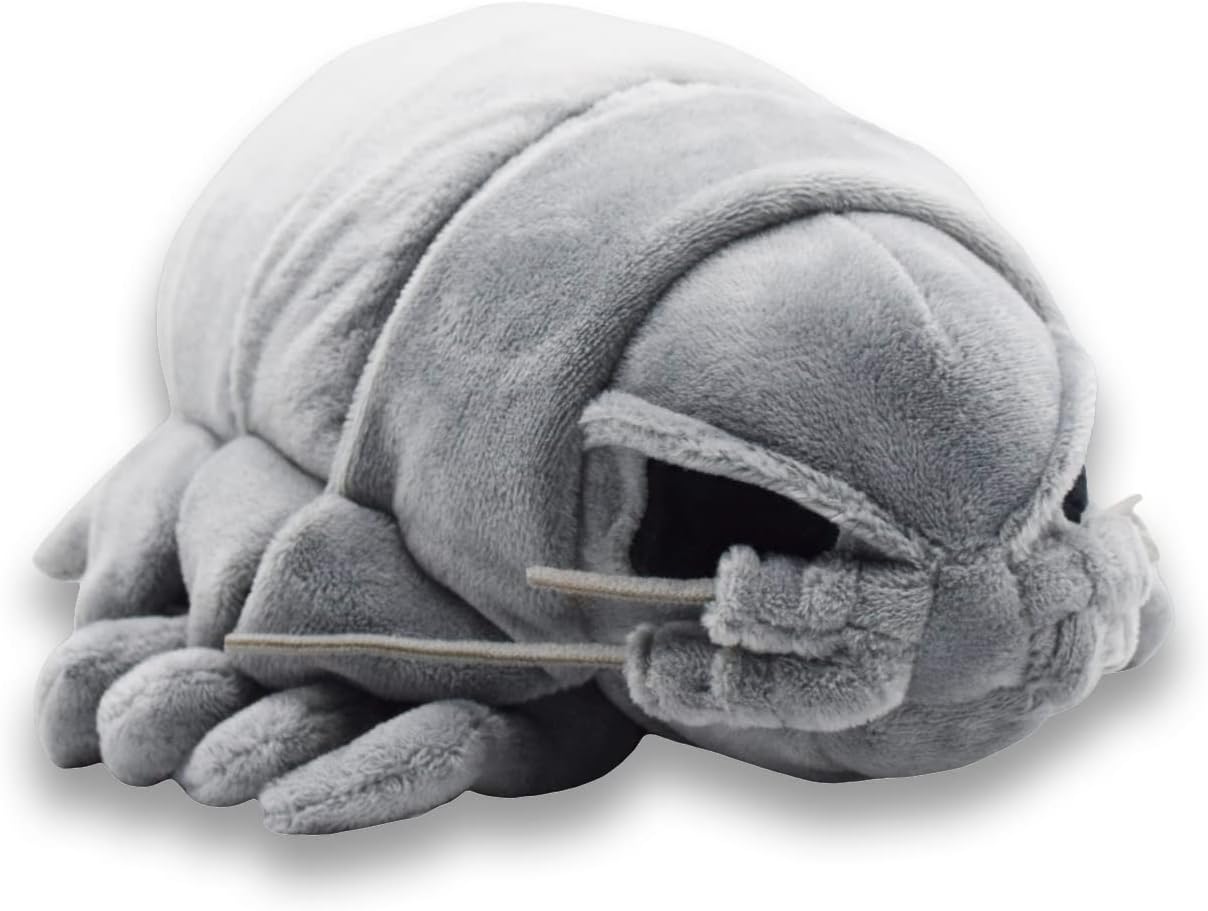 Juguete de peluche de isópodo gigante realista, peluches realistas del océano, muñeca de animales de simulación