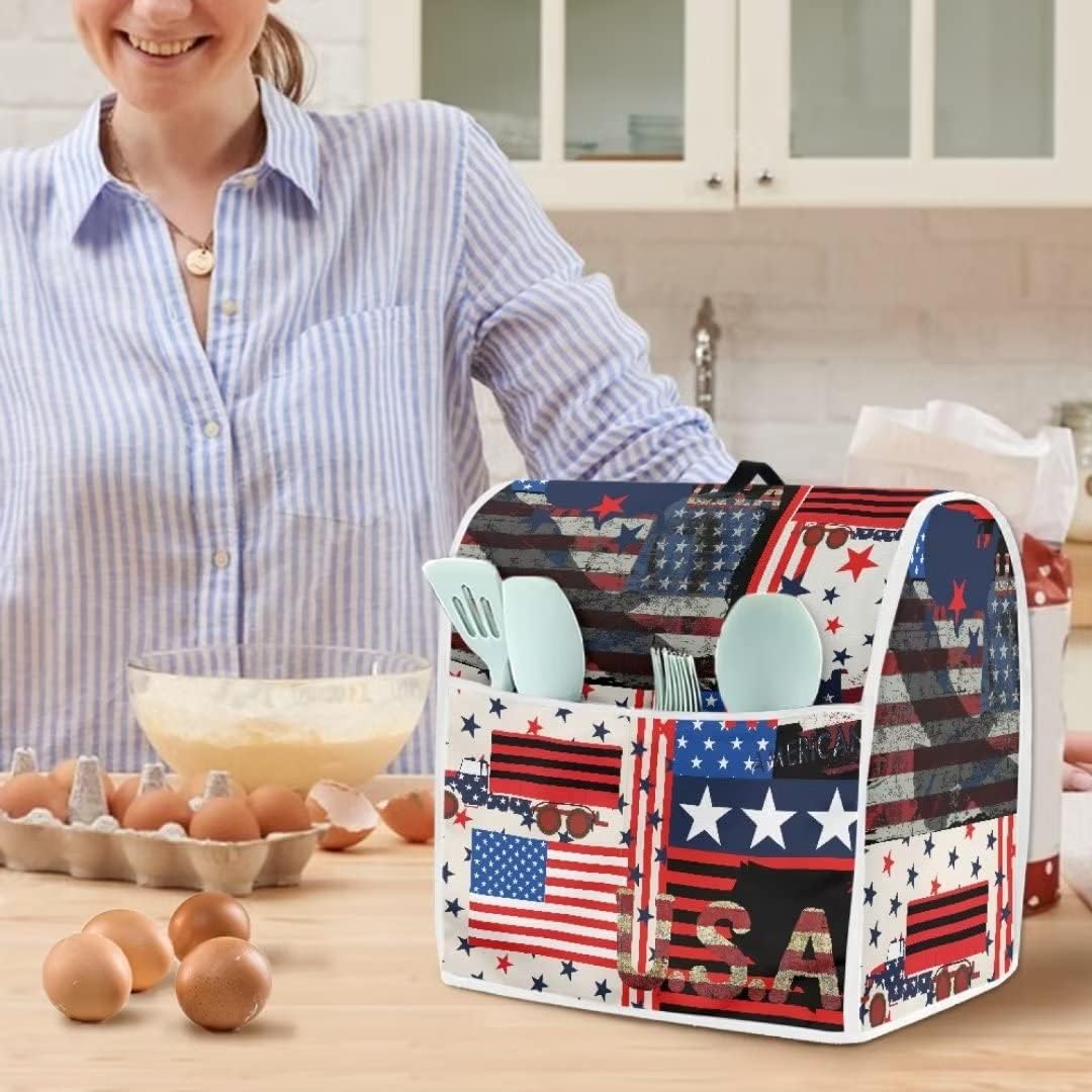 Kitchen Aid – Funda acolchada para batidora de pie, se adapta a todos los modelos de cabezal inclinable y elevador de tazón, tela de poliéster suave