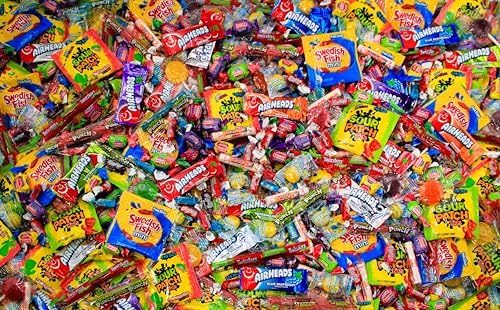 Ultimate Candy Variety Mix de 10 libras  Caramelos a granel  Paquete variado de dulces a granel  Caramelos envueltos individualmente  Bubble Gum,