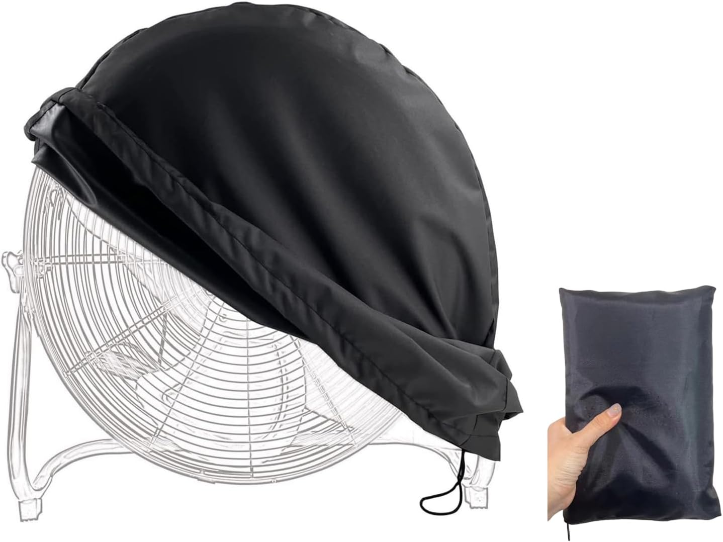 Cubierta de ventilador de piso industrial, cubierta de ventilador impermeable y a prueba de polvo, apta para la mayoría de ventiladores de piso de