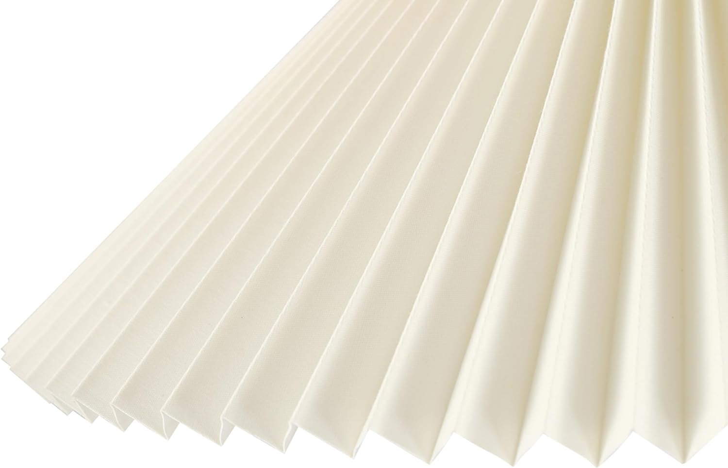 Globe Electric Novogratz x 61000043 Novogratz x Globe – Lámpara de pie de 62 pulgadas, acabado de madera sintética, pantalla de tela plisada blanca,