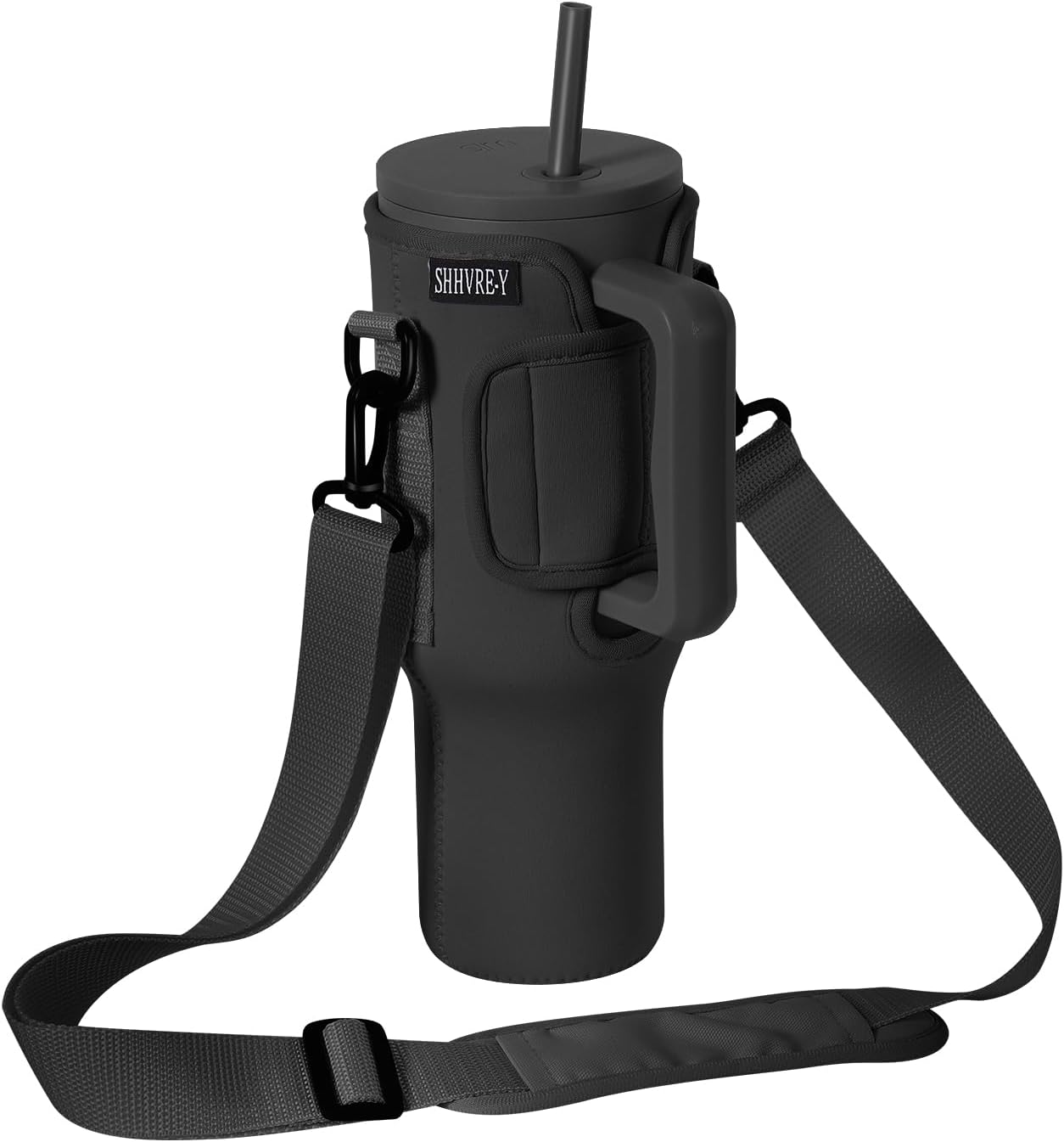 SHHVRE-Y Bolsa de transporte para botella de agua compatible con vaso Simple Modern de 40 onzas con asa, soporte para botella de agua con correa