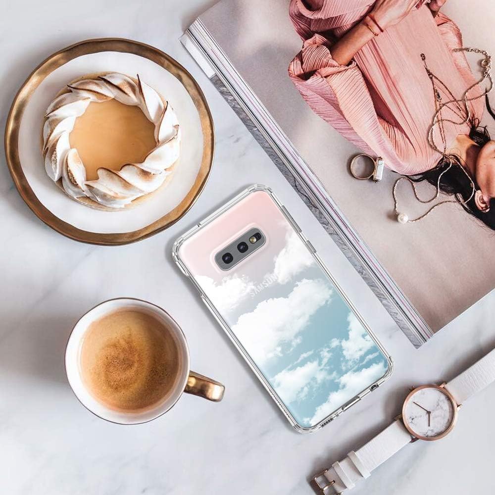 MOSNOVO Funda diseñada para Galaxy S10e, protección contra caídas de grado militar de 6.6 pies Funda transparente a prueba de golpes para Samsung