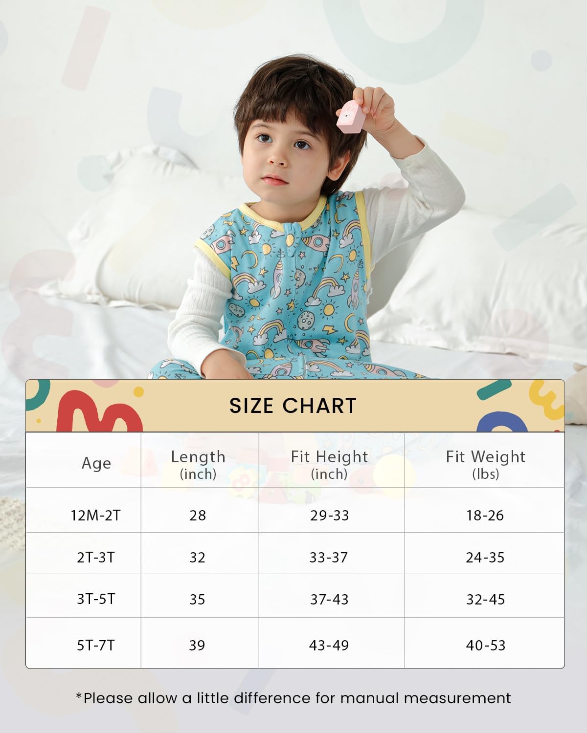 HOMEAL Sacos de dormir para bebé, sacos de dormir para niños pequeños de 12 a 18 meses, 18 a 24 meses, saco de dormir para niños pequeños con