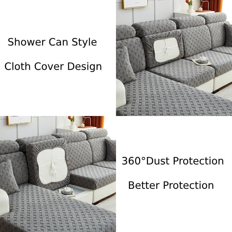 APEXBOUND Nolan – Funda de sofá interior mágica, fundas de cojín para sofá modular en forma de L, funda elástica para decoración de muebles del