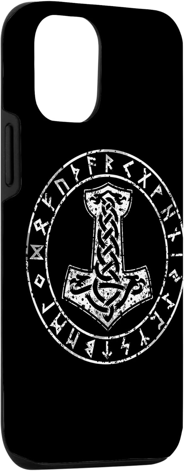 Funda para iPhone 14 Mjolnir Thor Hammer Viking Norse Mythology