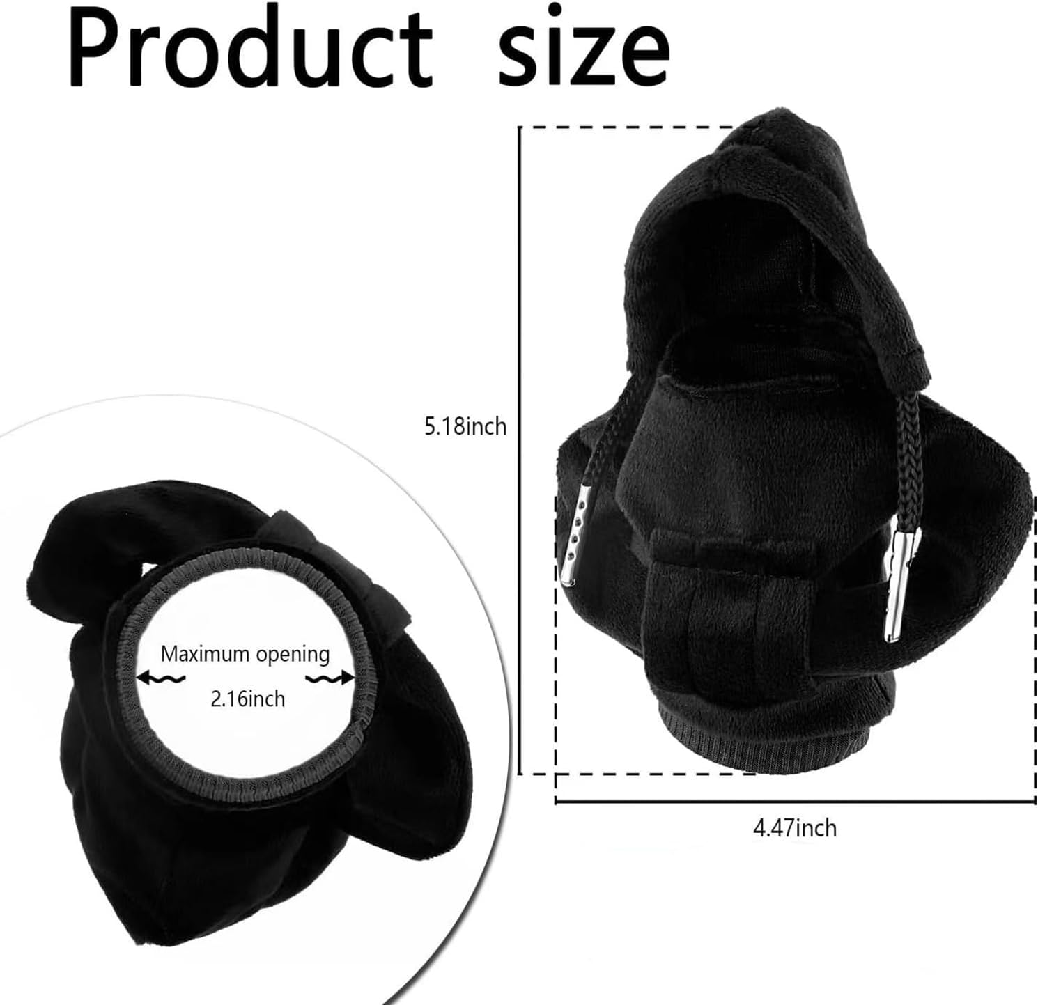 Funda con capucha para palanca de cambios de automóvil, mini sudadera con capucha para palanca de cambios de automóvil, accesorios interiores