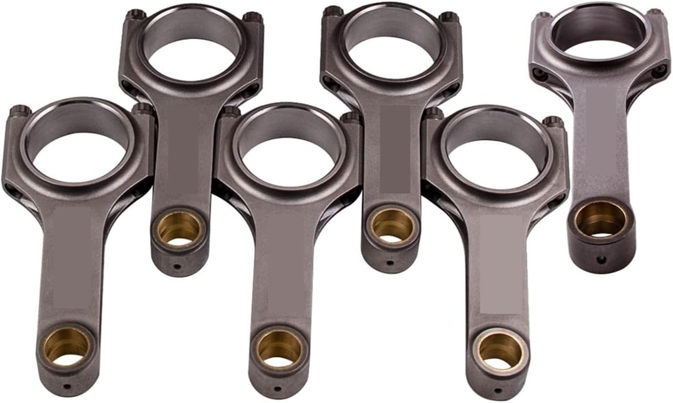 Bielas forjadas compatibles con Datsun 240Z L24 Nissan Skyline Laurel Cedric Conrod + ARP BOLTS balanceado flotante shot peen