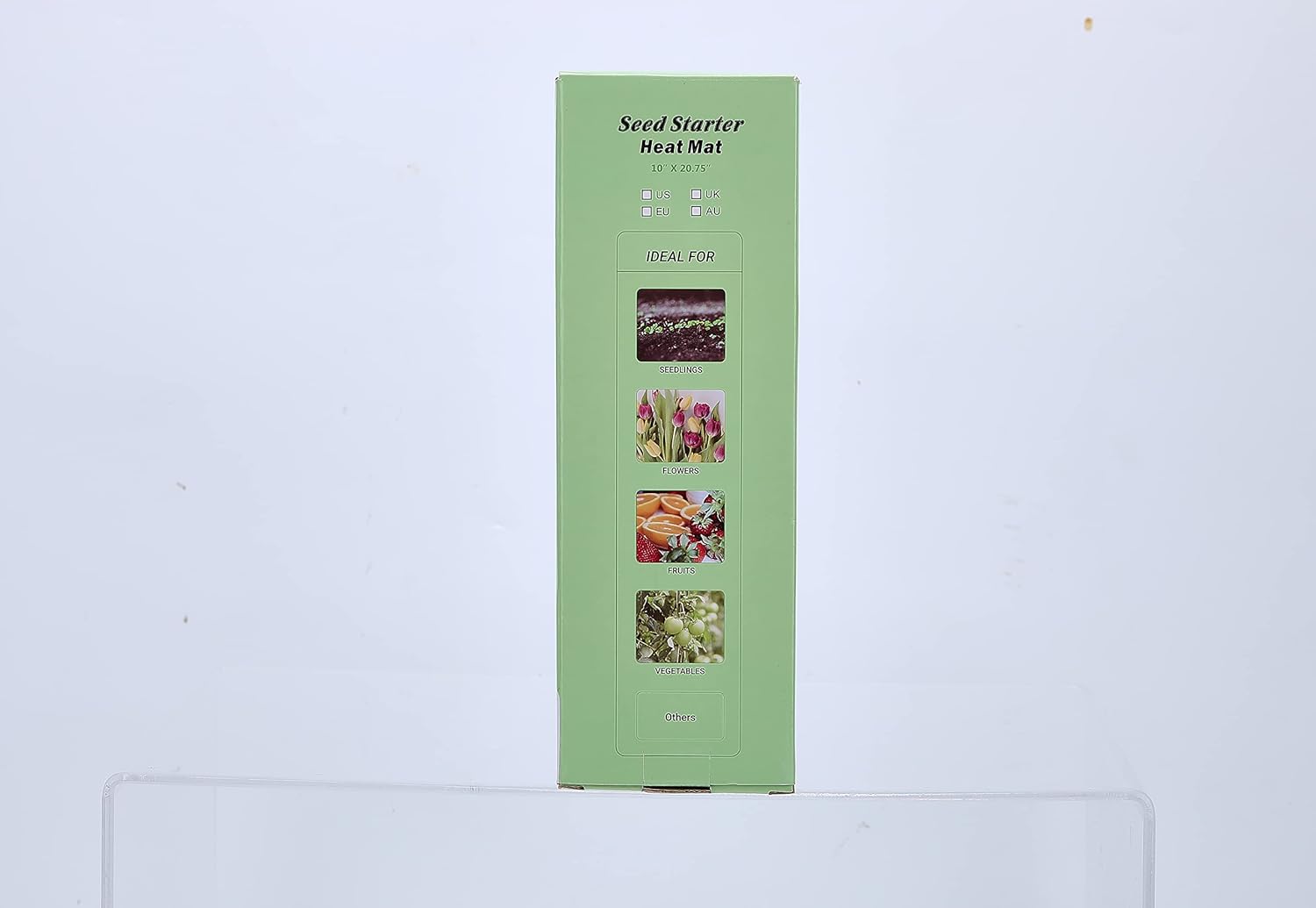 Alfombrilla térmica impermeable duradera de 10 x 20.75 pulgadas, almohadilla térmica hidropónica cálida para germinación de plantas de interior,
