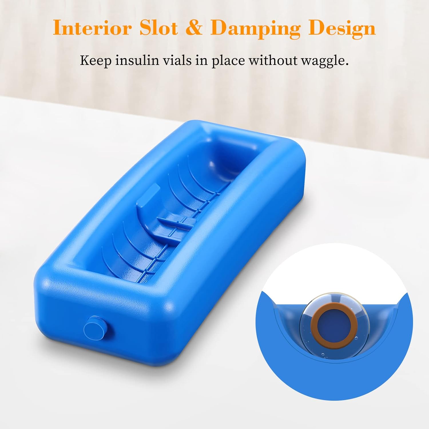 Vial de insulina – Estuche enfriador de transporte, organizador portátil para diabéticos, resistente al agua, funda protectora rígida de viaje