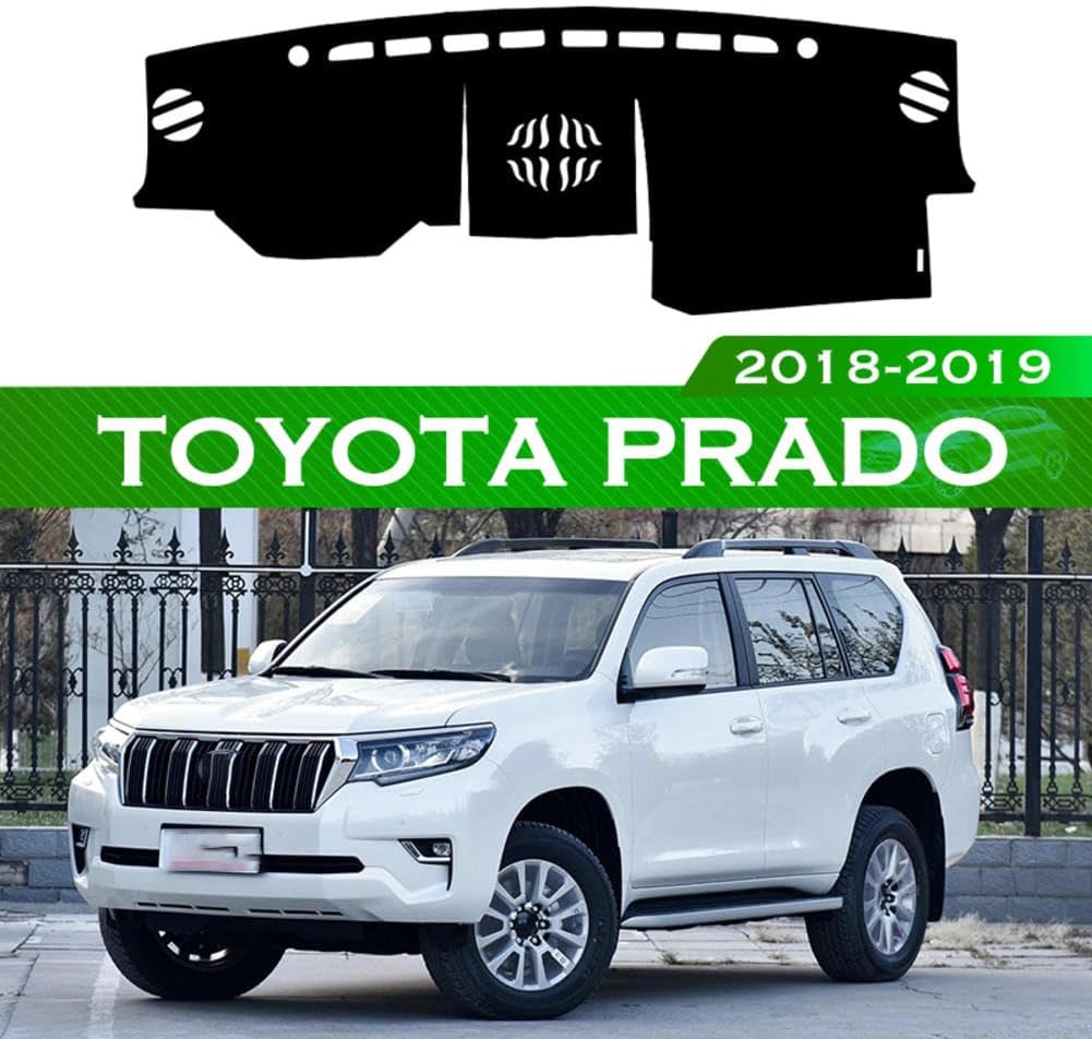 MaJher Cubierta del tablero de instrumentos del automóvil, para Toyota Prado 2018-2019, accesorios
