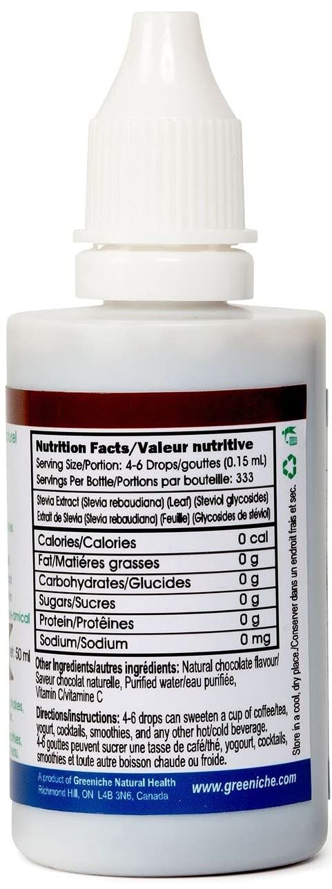 Flavorall Stevia saborizada de 1.7 fl oz, elección de chocolate, 30 sabores, gotas líquidas de stevia, edulcorante cero calorías, gotas de stevia