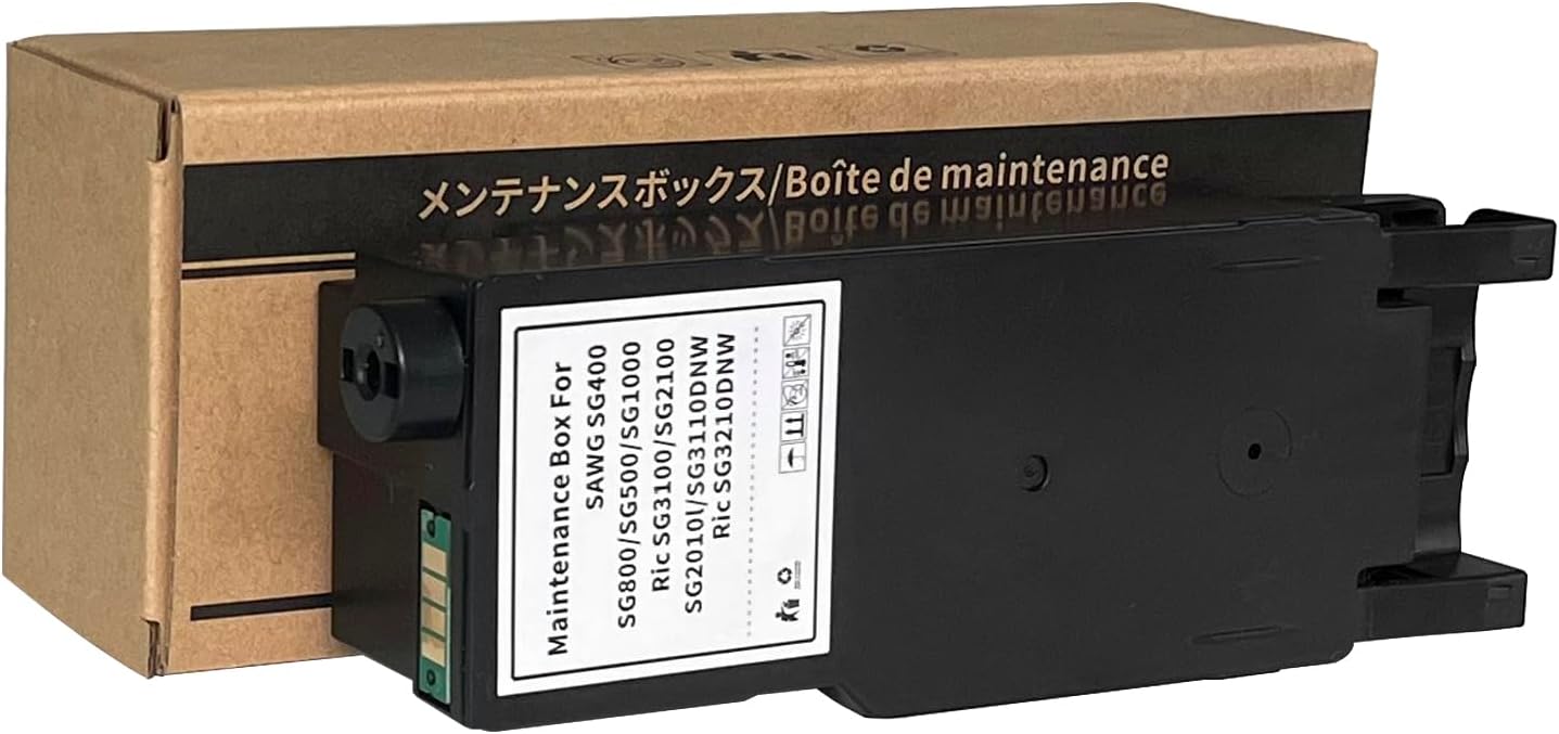 KSUMEI Unidad de recolección de residuos compatible, caja de mantenimiento para Sawgrass Virtuoso SG400 SG500 SG800 SG1000, impresora Ricoh GC41,