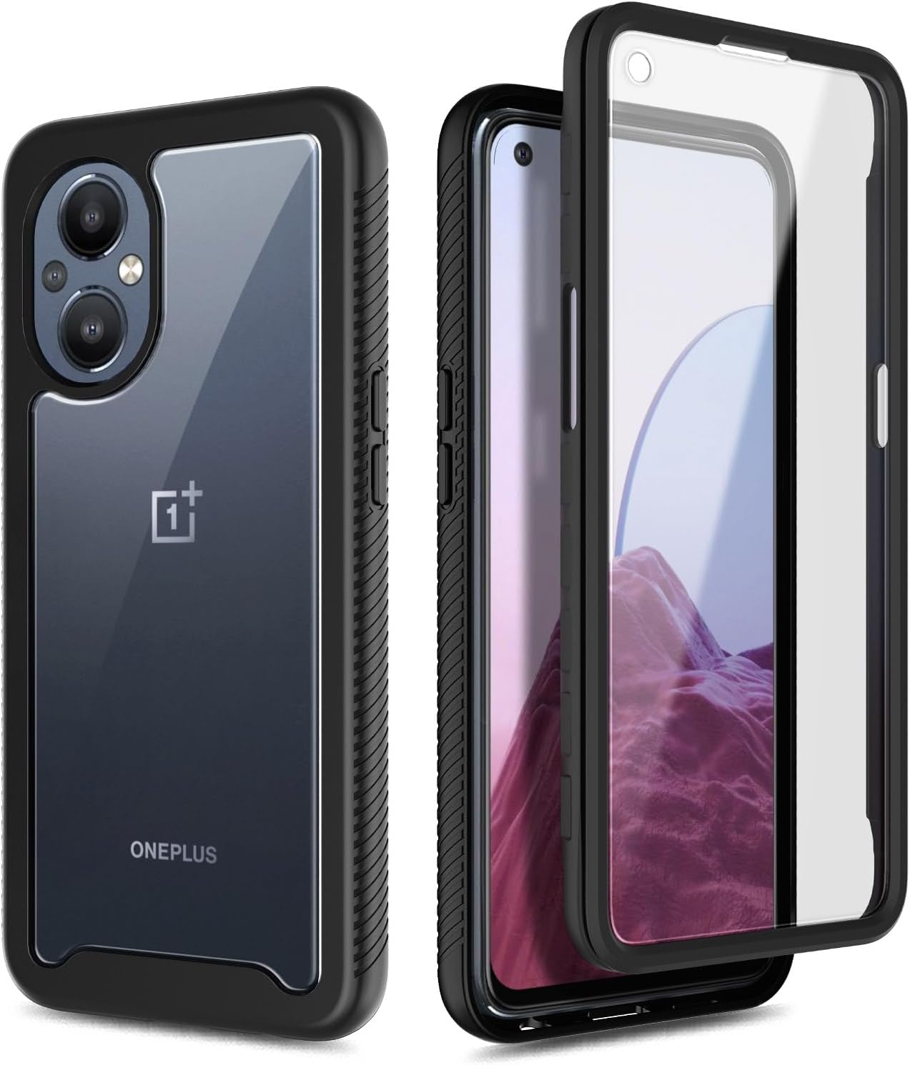 NZND Funda compatible con OnePlus Nord N20 5G con protector de pantalla integrado, cubierta protectora de cuerpo completo a prueba de golpes,