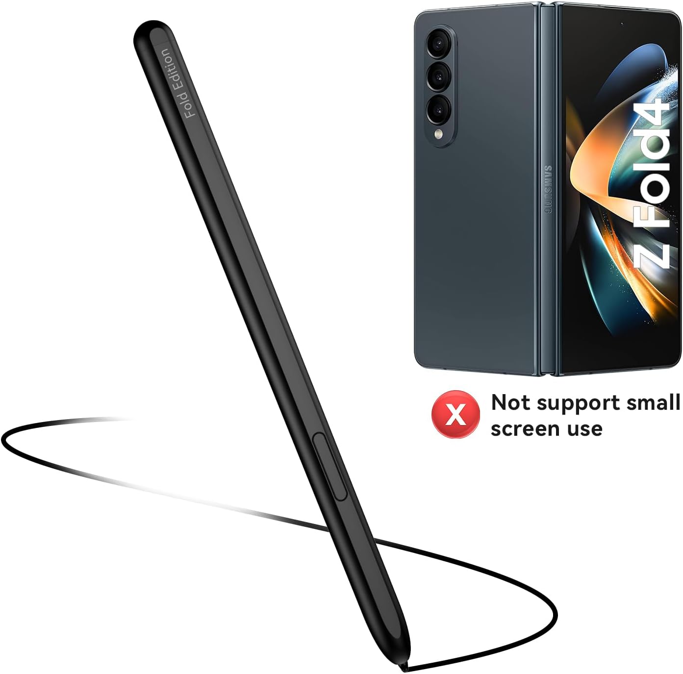 Vizvera Para Galaxy Fold 5 y Fold4 S Pen Fold 45 Stylus Edition, Z Fold 45 Stylus Reemplazo Compatible Galaxy Z Fold 45 Teléfono solamente, versión