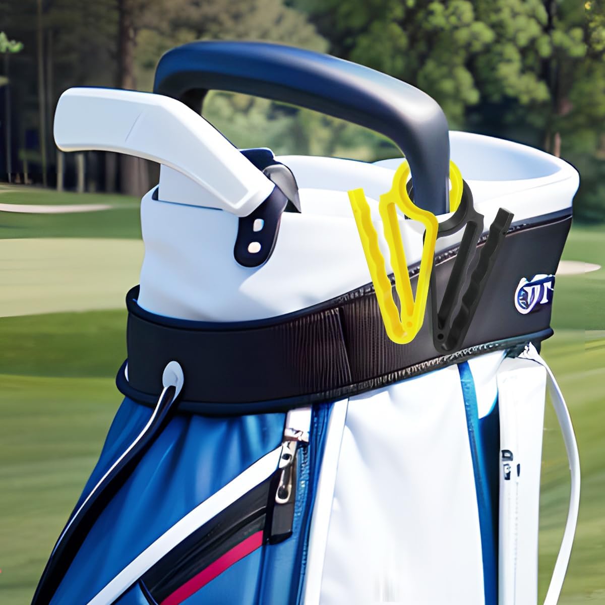 Scott Edward Soporte para cigarros de golf, clips para carrito de golf, barcos, cualquier superficie, accesorios de cigarros para hombres, soporte