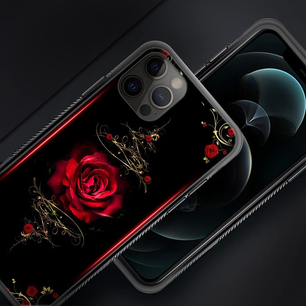 ZHEGAILIAN Case Compatible with iPhone 11,Spiritual Rose Cases Compatible with iPhone 11 for Girls,Non-Slip Pattern Design Back CoverShock