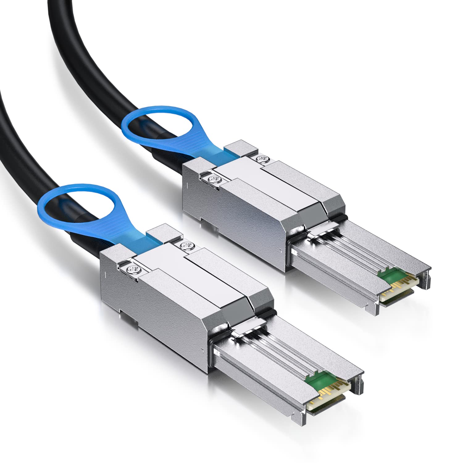 ipolex Cable híbrido externo Mini SAS HD SFF-8088 a Mini SAS SFF-8088 para servidor, tarjeta Raid y controlador PCI Express, 3.3 ft