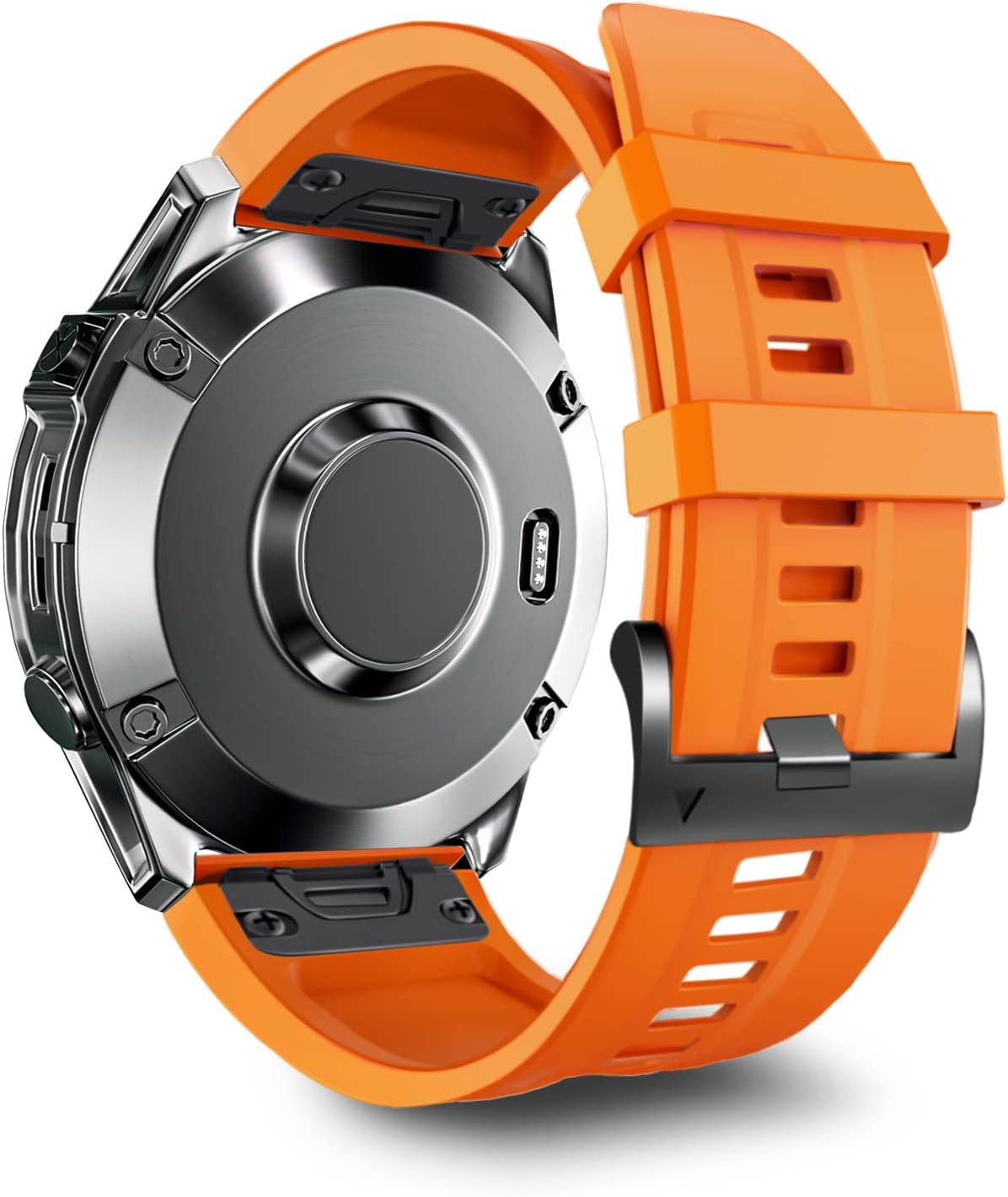Correa de reloj inteligente de 1.024 in para GARMIN Fenix 7X Pro, Fenix 6X Fenix 5X 5X Plus, pulsera de silicona Fenix 6X Pro Descent Mk2i MK3i
