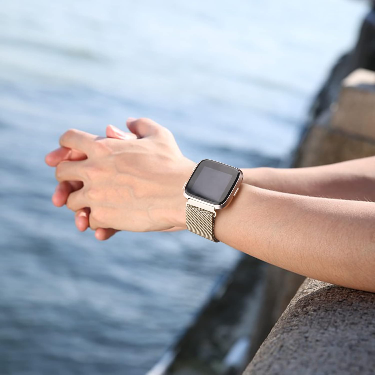 Correa de repuesto para Fitbit Versa 2 correas para mujeres y hombres, correa de repuesto magnética ajustable para Fitbit Versa 2  Fitbit VersaVersa