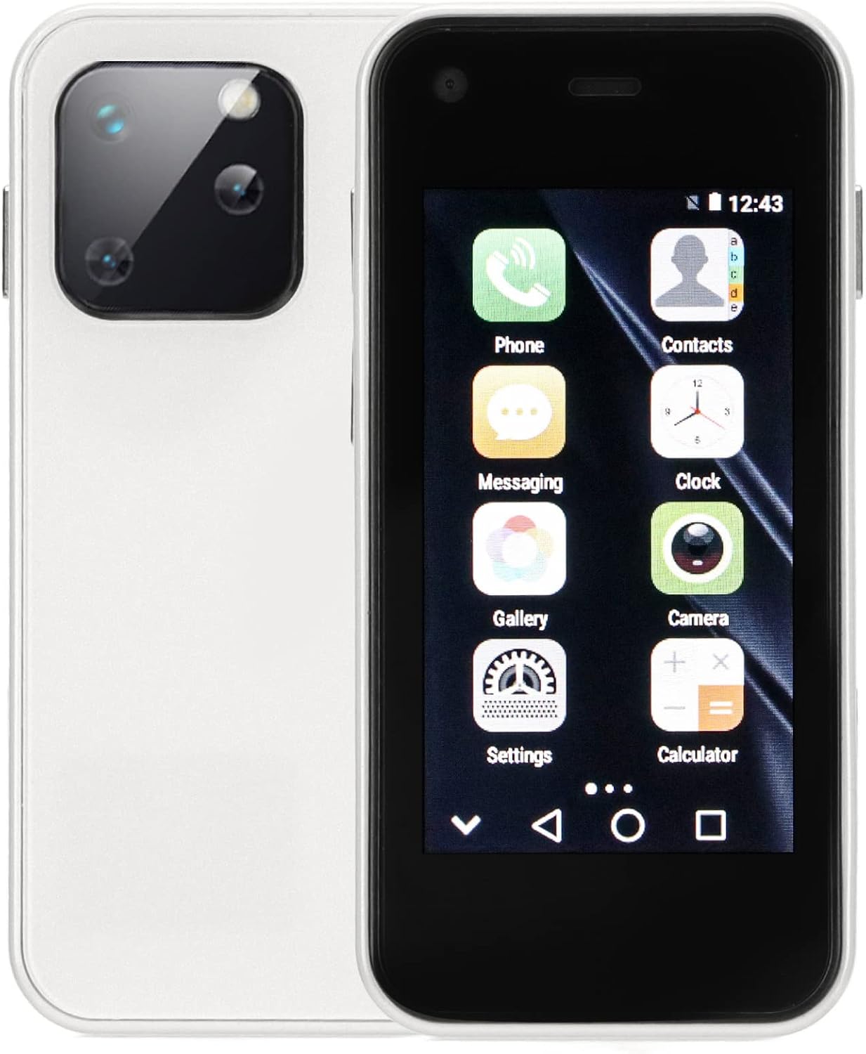 XS13 – Teléfono inteligente desbloqueado, pantalla HD de 2.5 pulgadas 3G, mini teléfono móvil para Android 6, Dual Sim, 1 GB8 GB, teléfono de