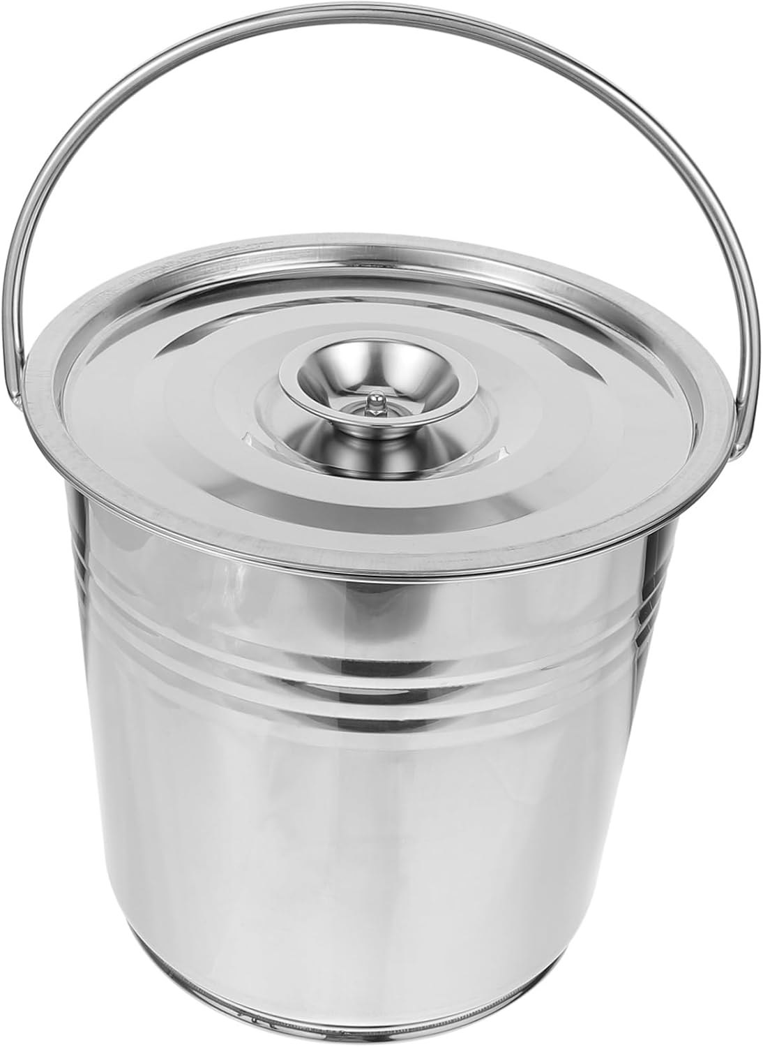 YARNOW Incinerador de cubo de cenizas para jardín, barbacoa, carbón para soporte, mango de metal, uso al aire libre, cubeta de almacenamiento para